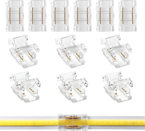 Rgbzone Pcs Pin Mm Cob Led Strip To Strip Connectors Unwired