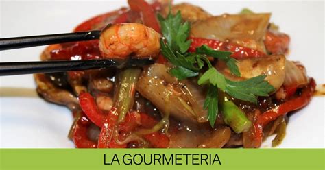 Wok De Verdura Xampinyons I Gambes Receptes De La Gourmeteria