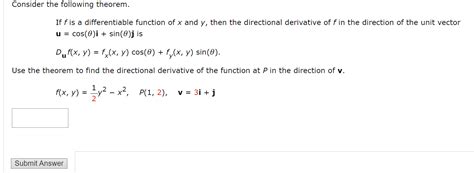 Solved Consider The Following Theorem If F Is A