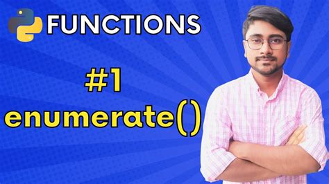 Python Enumerate Function Python Methods Youtube