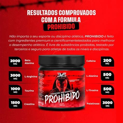 Pr Treino Prohibido G F Rmula Avan Ada Contendo Creatina Beta