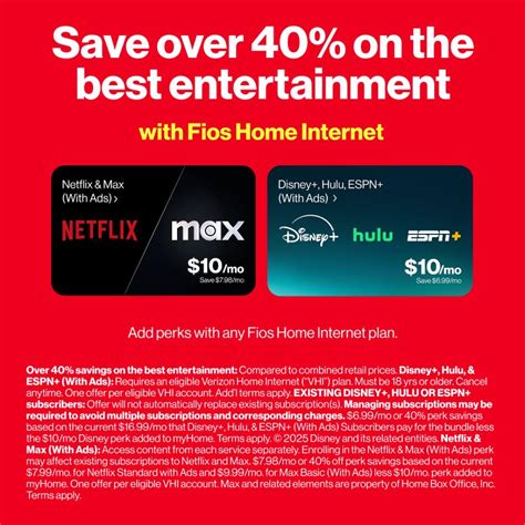 Save on your favorite entertainment with any Fios Home Internet plan ...