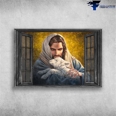 Jesus And Goat Outside The Window Fridaystuff