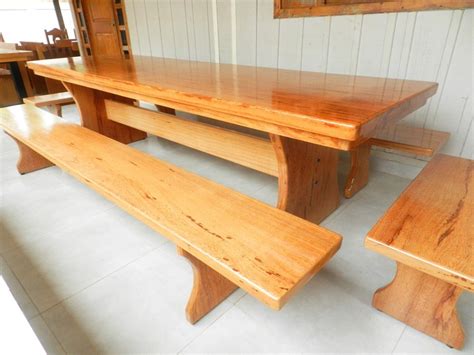 Mesa Rustica Madeira Angelim Mts Bancos Lugares