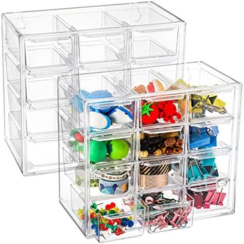 Singomon Pc Small Plastic Drawer Organizer Desktop Drawer Desk