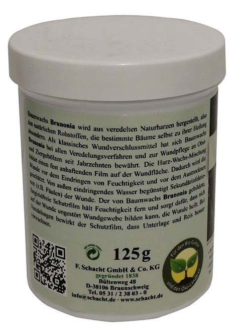 Schacht Baumwachs Brunonia F Obst Zierh Lzer G Dose Naturharz Bei