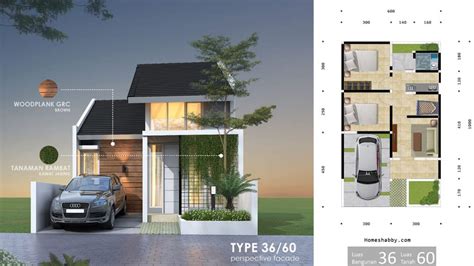 13 Contoh Gambar Rumah Type 36, Ukuran, Denah, beserta Perkiraan ...