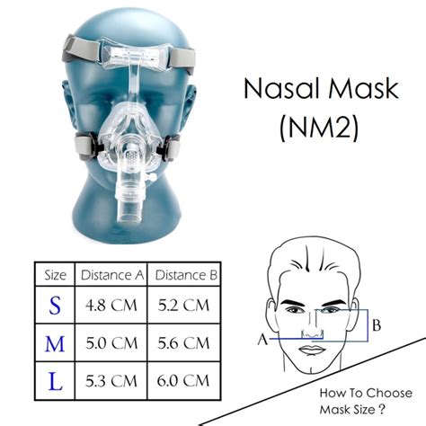 Nasal Cpap Mask Nm Suitable For Cpap Machine And Oxygenerator With