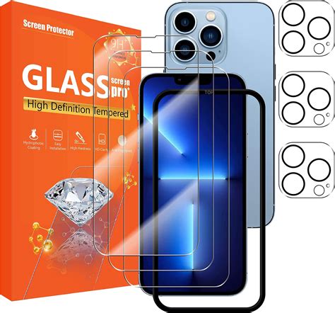 Amazon EZ GLAZ 4 Pack Screen Protector For IPhone 13 Pro 6 1