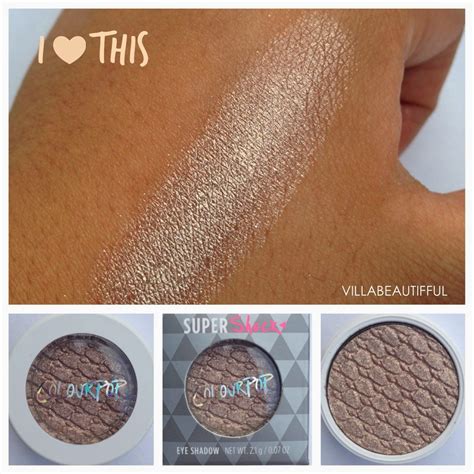 Reviewswatches Colour Pop Cosmetics Super Shock Shadow — Villabeautifful