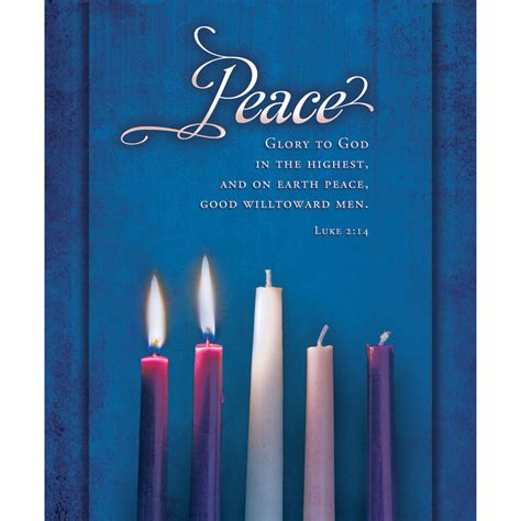 Church Bulletin 14 Advent Peace Advent Candles Luke 214