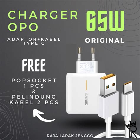 Jual Charger Oppo W Super Fast Charging Supervooc Original Type C