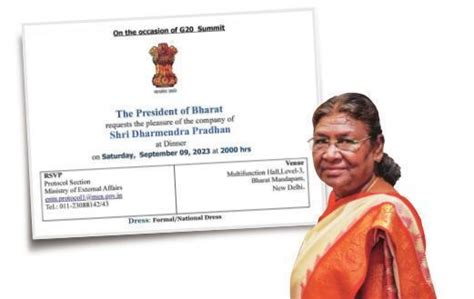 Row Erupts Over President Of Bharat G 20 Dinner Invite