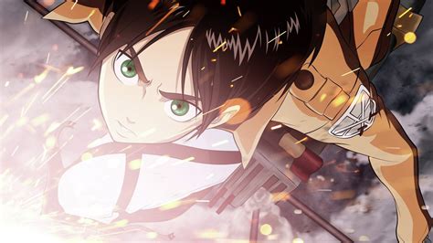 Wallpaper Illustration Anime Shingeki No Kyojin Eren Jeager