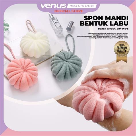 Jual Venusjkt Spon Sikat Mandi Spons Gosok Angkat Daki Shower Puff