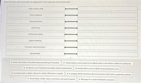 Solved Match Each Term With Its Description By Dragging The Chegg