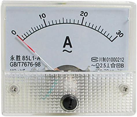 L A Ac A Rectangle Analog Panel Ammeter Gauge Amazon Co Uk