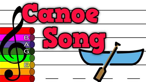 Canoe Song Dip Dip And Swing Treble Clef Boomwhacker Play Along