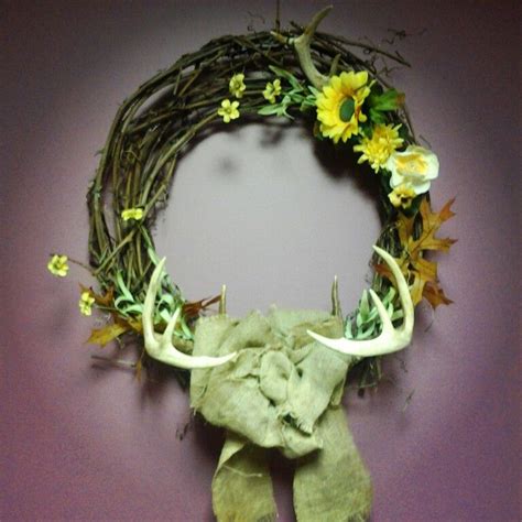 Deer Antler Wreath Deer Antler Wreath Wreaths Antler Wreath