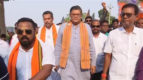 Bjps Kendrapara Ls Candidate Baijayant Panda Intensifies Campaigning