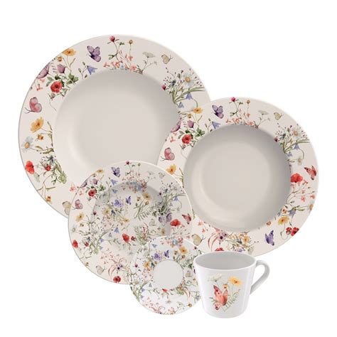 Aparelho de Jantar de Porcelana 20 Peças Ana Clara Tramontina