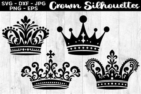 Crown Silhouettes Svg Eps Png Graphic By Aleksa Popovic · Creative Fabrica