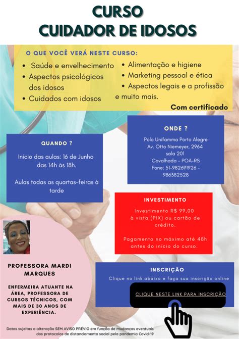 Curso De Cuidador De Idosos Em Porto Alegre Sympla