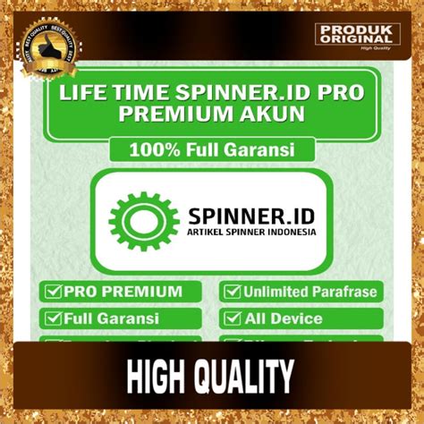 Jual Bejtvshop New Flash Sale Akun Spinner Pro Unlimited Parafrase