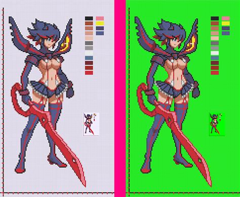 Kill La Kill Dibujos En Cuadricula Arte De 8 Bits Arte Pixel