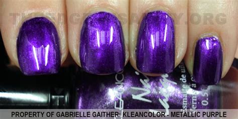 Kleancolor- Metallic Purple. | Nail polish collection, Nail polish ...