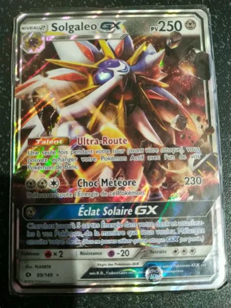 Carte Pok Mon Solgaleo Gx Soleil Et Lune Fran Aise Et