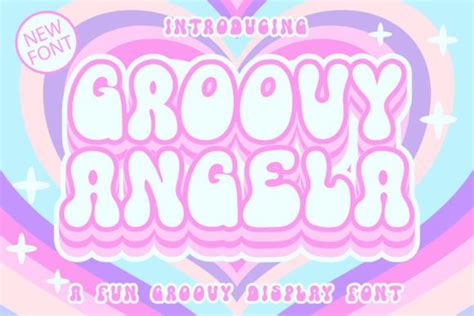 Groovy Angela Font By Densu Creative Creative Fabrica