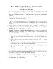 ProblemSet 5 Summer2016 Pdf Econ 100B Economic Analysis