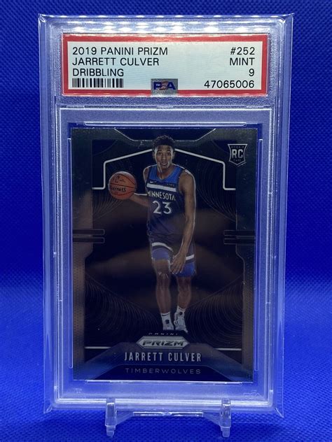 2019 Panini Prizm Basketball Jarrett Culver 252 PSA 9 Dribbling