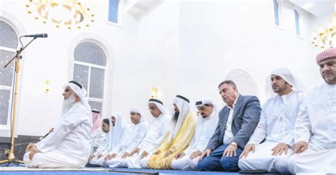 Sheikh Humaid Opens Mosque In Ajman