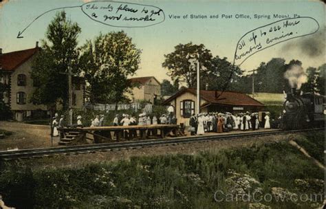 Station and Post Office Spring Mount, PA