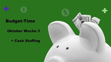 Wochenabschluss Oktober Woche Cash Stuffing Woche Budgeting