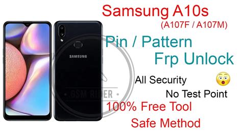 Samsung A10s A107f A107m Frp Bypass Free Method Free Tool All Security No Test Point