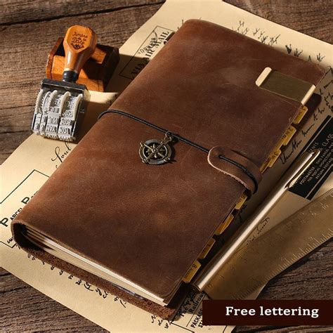 Genuine Leather Notebook Handmade Vintage Cowhide Diary Journal