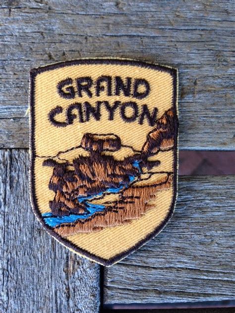 Grand Canyon Vintage Souvenir Travel Patch From Voyager Last