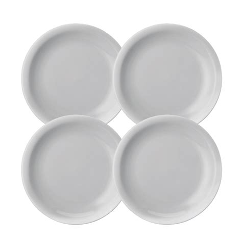 Jogo Pratos Rasos Cm Branco Protel Porcelana Schmidt Select