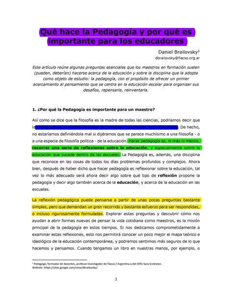 Que Hace La Pedagogia Y Por Que Es Importante Para Los Educadores