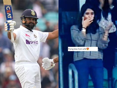 Watch Ritika Sajdeh S Reaction Goes Viral As Rohit Sharma Takes Odi