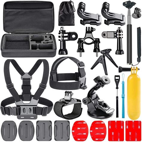 Navitech In Action Camera Accessories Combo Kit With Eva Case