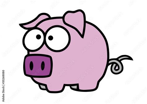 comic schwein Stock-Vektorgrafik | Adobe Stock