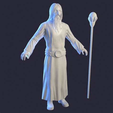 Wizard 2 3D Model $139 - .obj .fbx .dae .max - Free3D