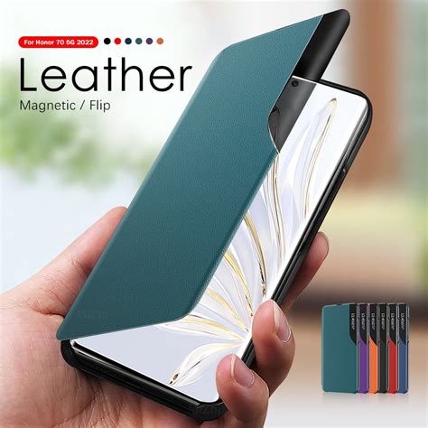 Smart View Leather Flip Cover For Honor Cases On Xonor Honour Honer