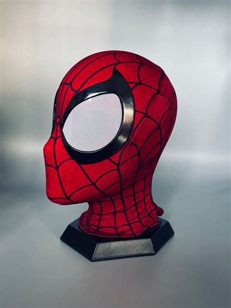 Customized Comic Spider Man Mask With Face Shell And Magnetic Lensesultimatefaceshellwearable