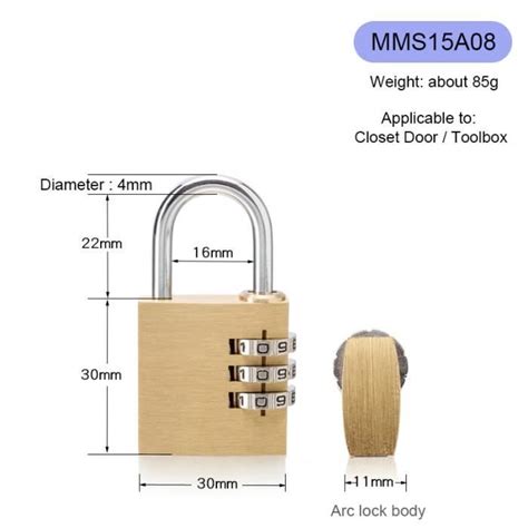 Serrure Barillet Cadenas Pour Valise De Chambre Mini Outil De