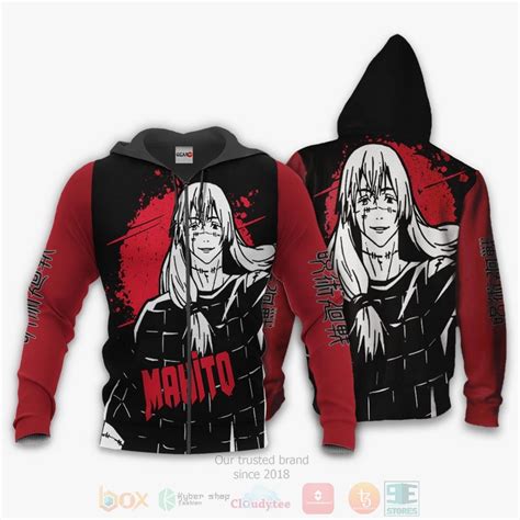 Hot Mahito Custom Jujutsu Kaisen Anime Red Black 3d Bomber Jacket Hoodies Express Your Unique